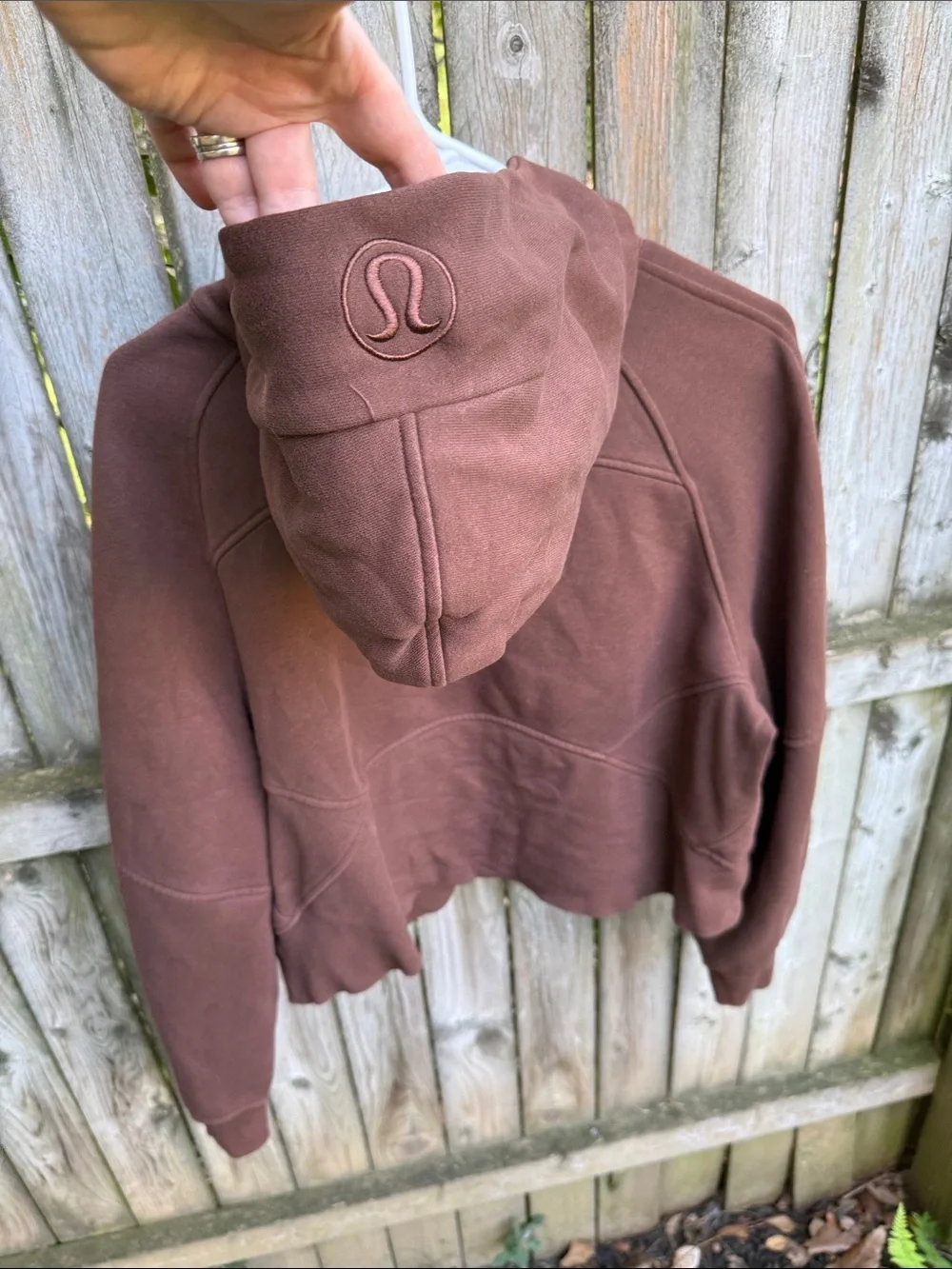 Lululemon Scuba Oversized Half-Zip Hoodie Roasted Brown W3DM4S *flaw* M/L